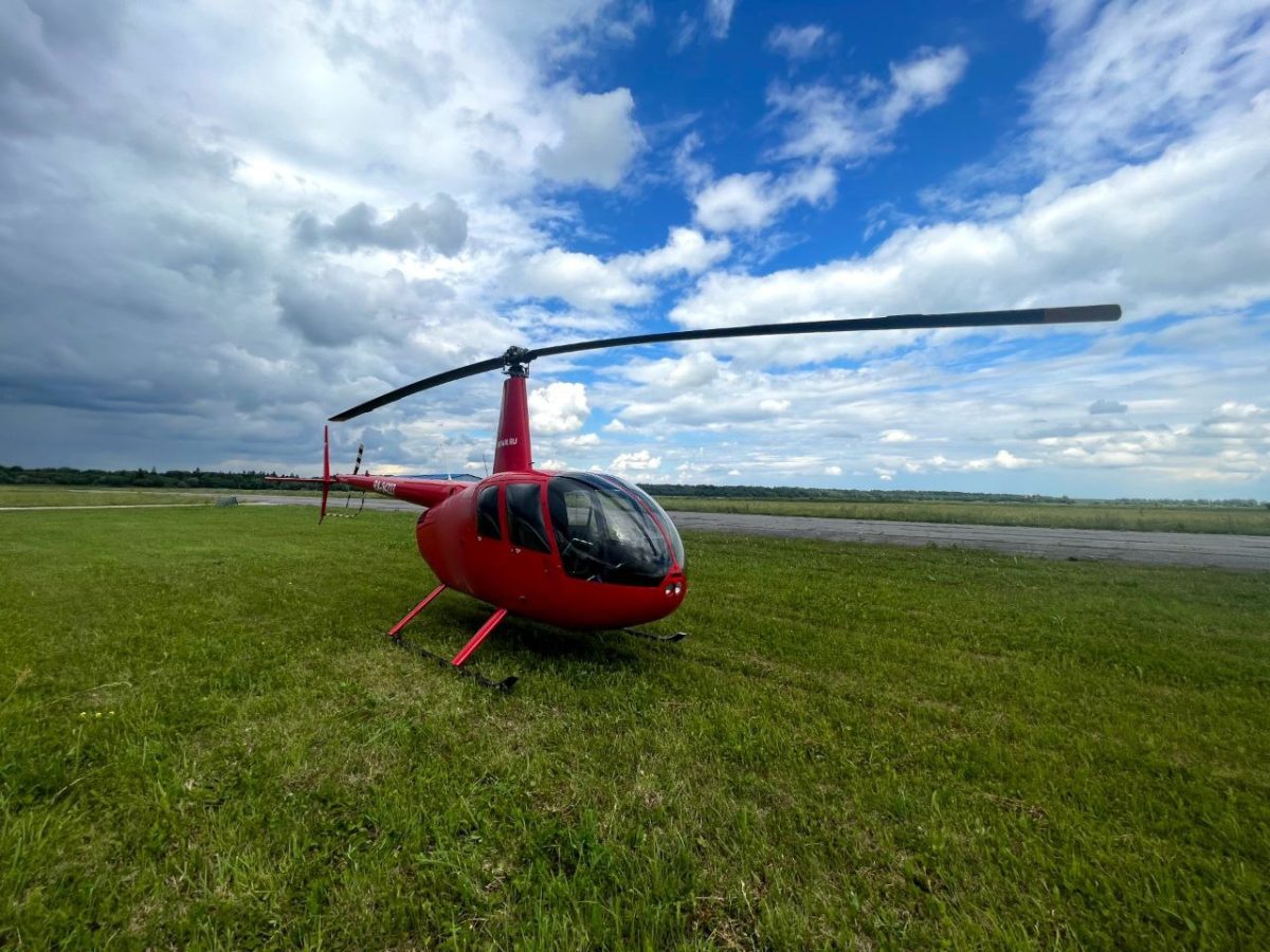 Аэродром Мячково Robinson r44